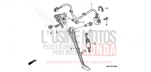 ETIQUETTE DE PRECAUTIONS VFR1200FB de 2011